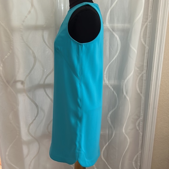 Ann Taylor, Blue, Sleeveless, Shift Dress, Size 6 P - Picture 2 of 5